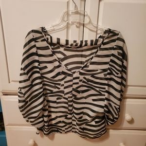 Blue Rain zebra shirt